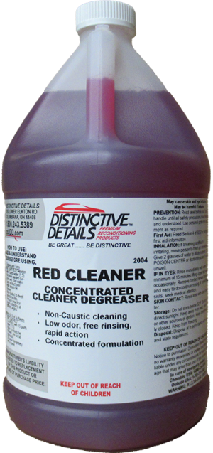 RED CLEANER | Distinctive Details