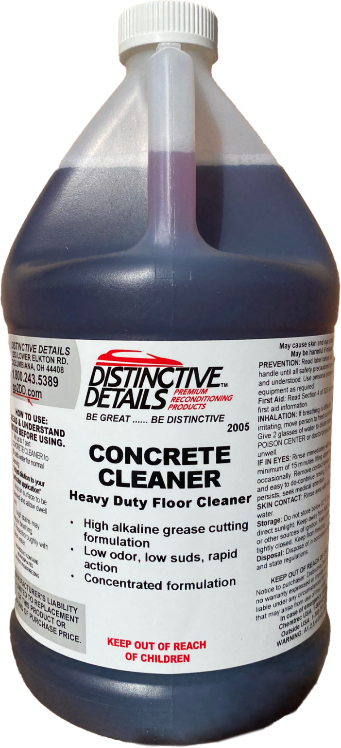 CONCRETE CLEANER Distinctive Details