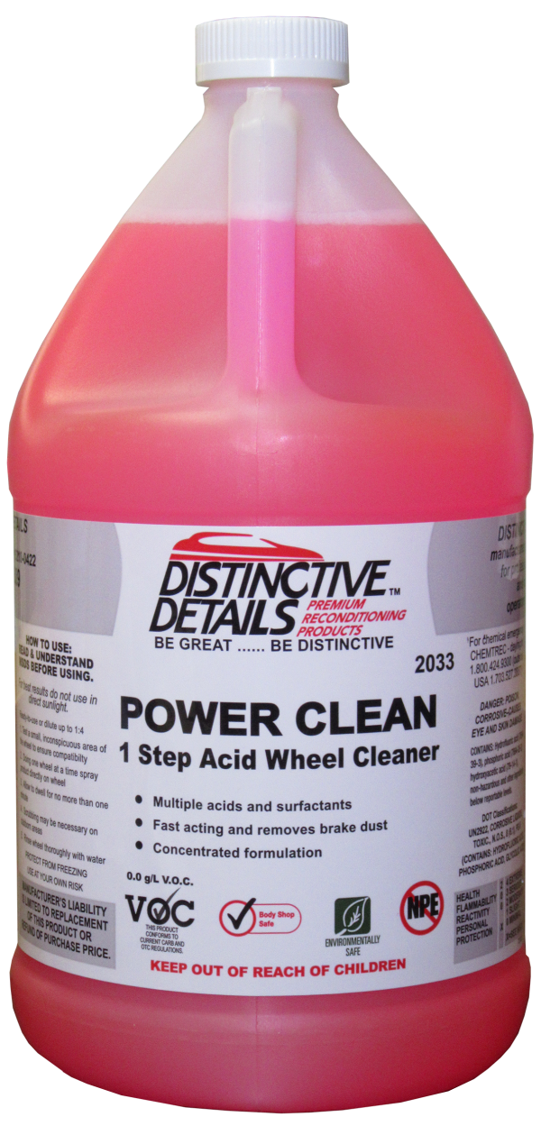 POWER CLEAN ACID WHEEL CLEANER Distinctive Details
